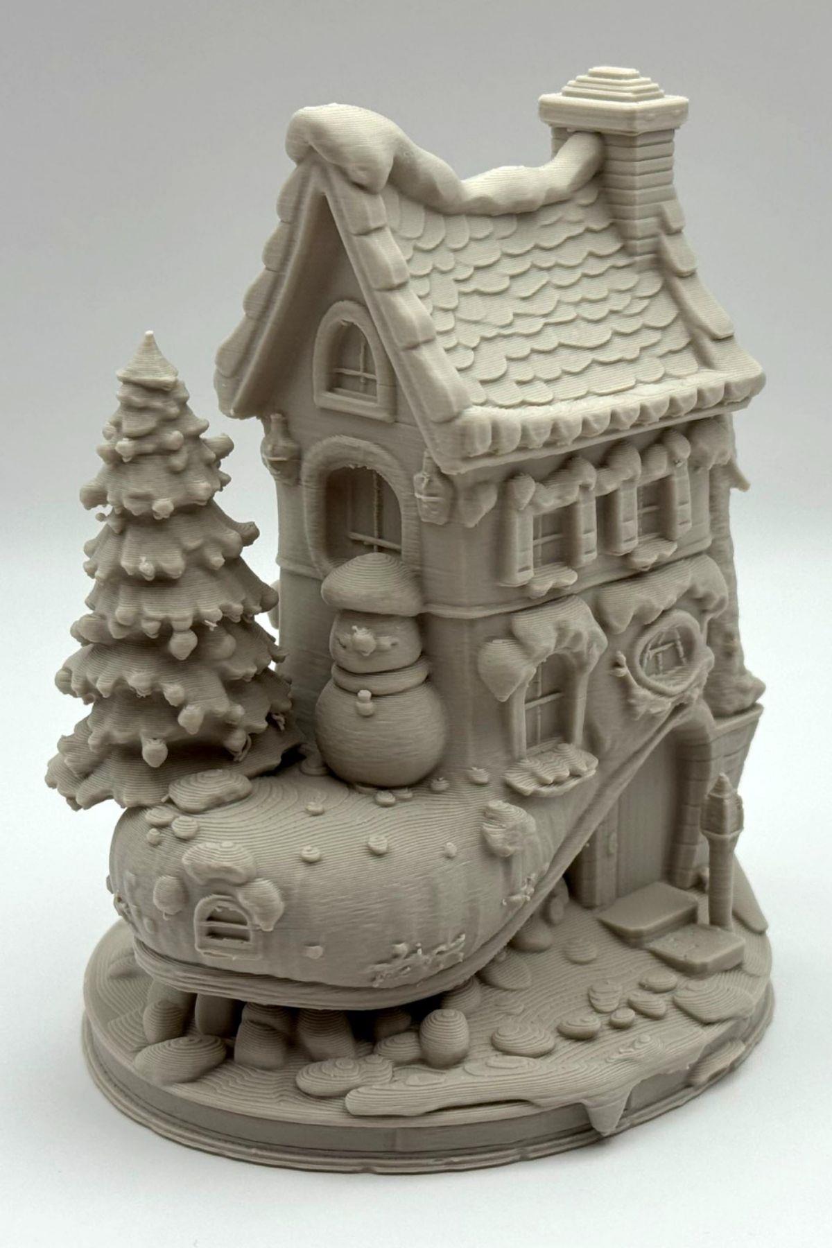 YILBAŞI ÇİZMESİ EVİ FİGÜR