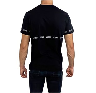 Önü Desenli Siyah T-shirt 10174