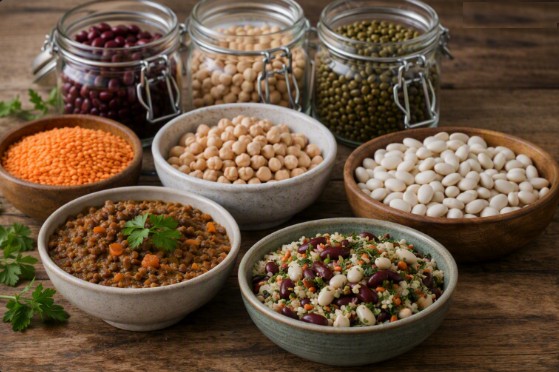 bitkisel protein kaynakları, bakliyat çeşitleri, sporcu beslenmesi, organik ürünler