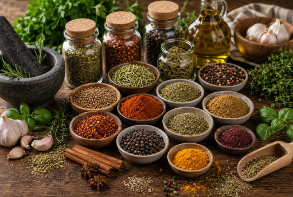 doğal baharatlarla sağlıklı mutfak