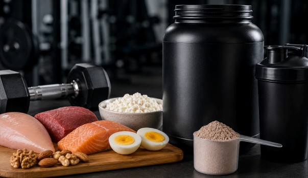 doğal protein kaynakları, organik sporcu beslenmesi, protein tozu alternatifleri, kas gelişimi için doğal beslenme