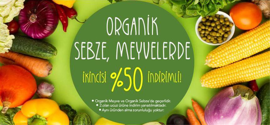 organikte 2. ürüne %50
