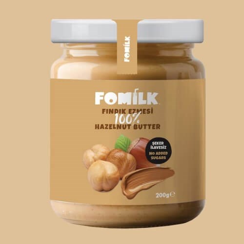 %100 Fındık Ezmesi (200 gr) Fomilk