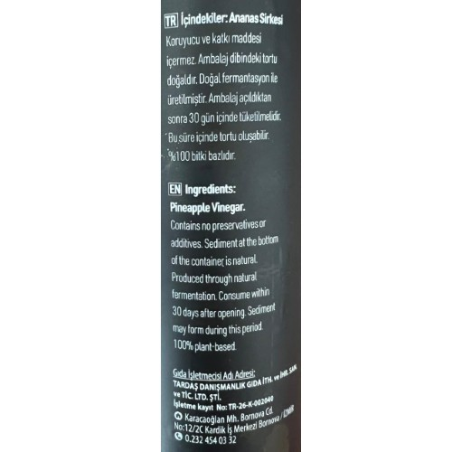 Ananas Sirkesi (500 ml) Egenin