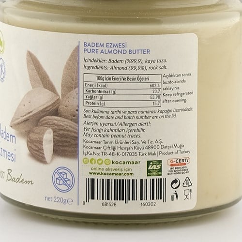 Badem Ezmesi (220 gr) Kocamaar Çiftliği