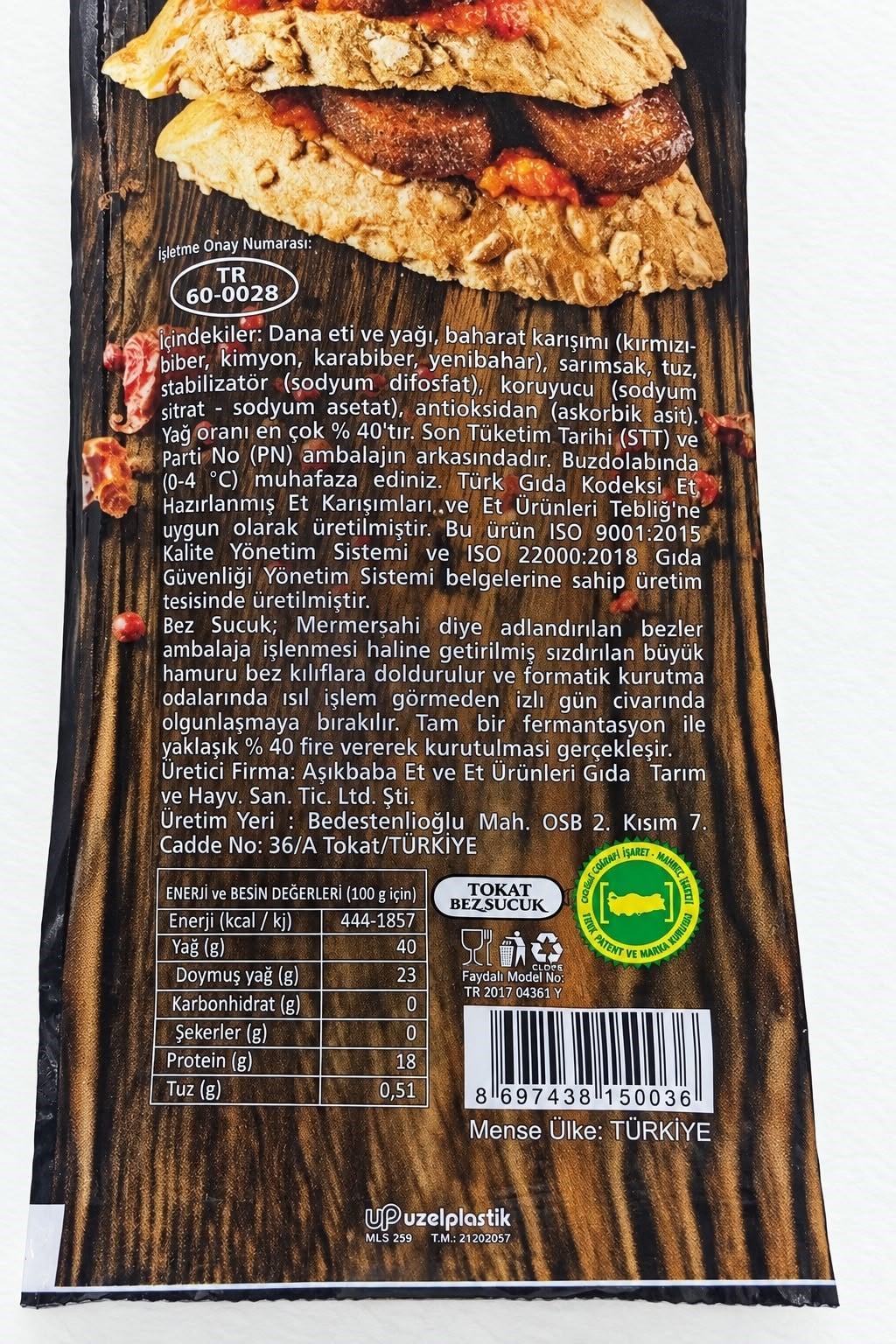 Bez Sucuk, Tokat (250 gr) Aşıkbaba