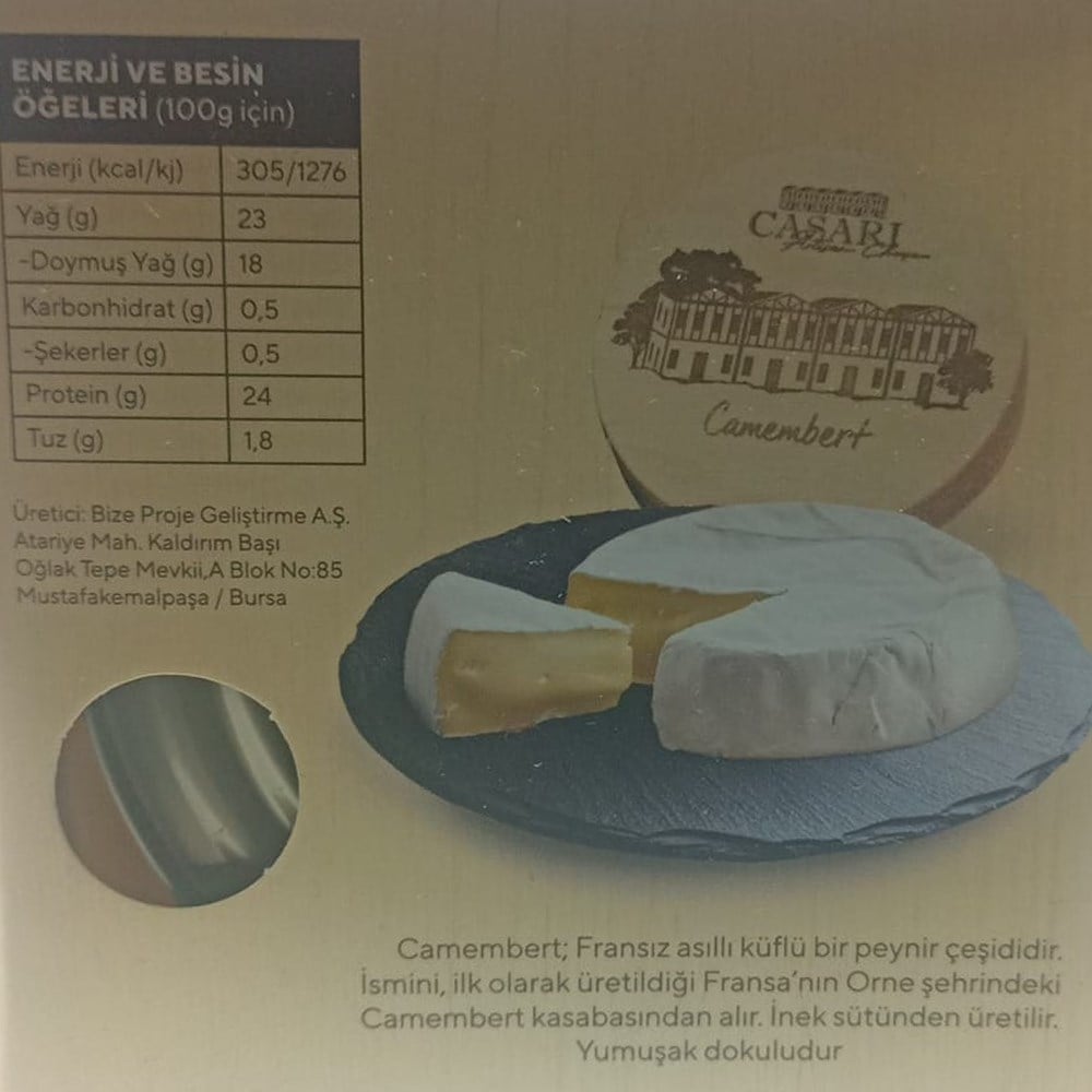 Camambert Peynir (125 gr) Casari