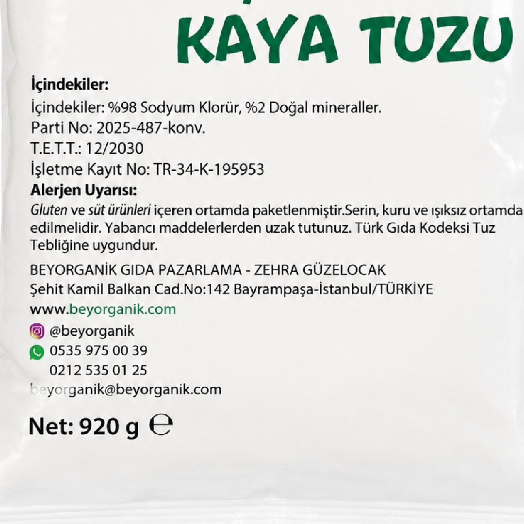 Çankırı Kaya Tuzu (920 gr) Beygurme