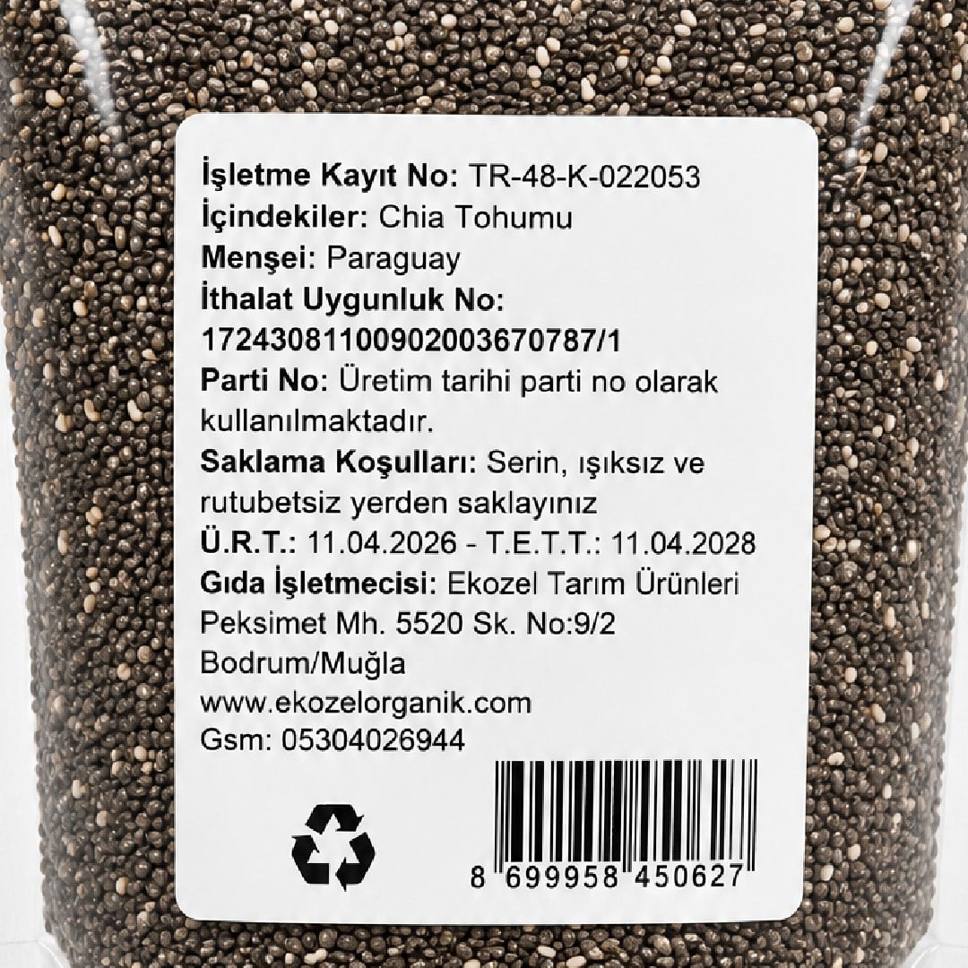 Chia Tohumu (adet) Ekozel