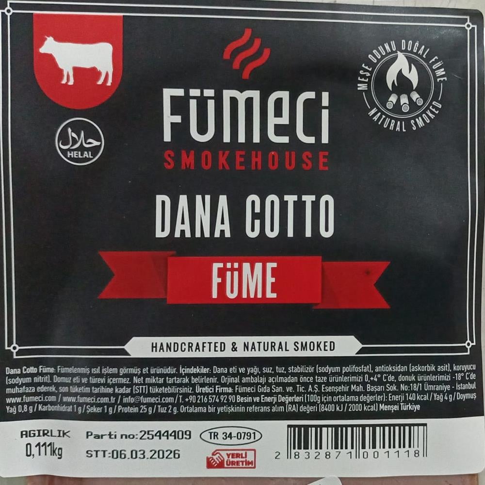 Dana Cotto (125 gr) Fümeci Smokehouse
