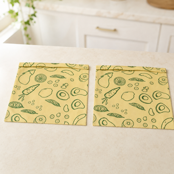 Doğal Sebze Saklama Torbası 2Li Set (30x35 Cm) Doğa Kucaklar
