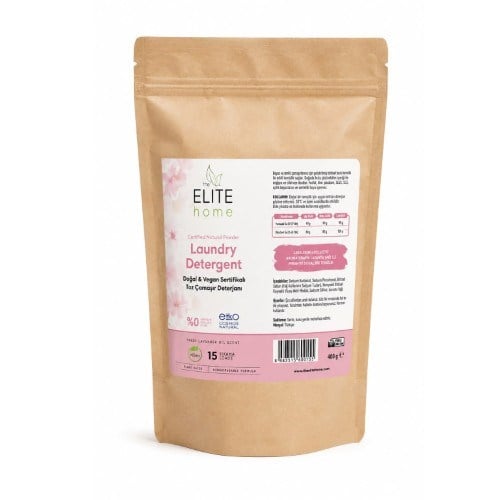Doğal Ve Vegan Sertifikalı Lavanta Yağlı Toz Çamaşır Deterjanı (400 ml) The Elite Home