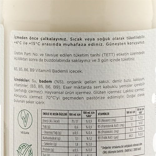 Ege Bademi Sütü (700 ml) VeganMilk