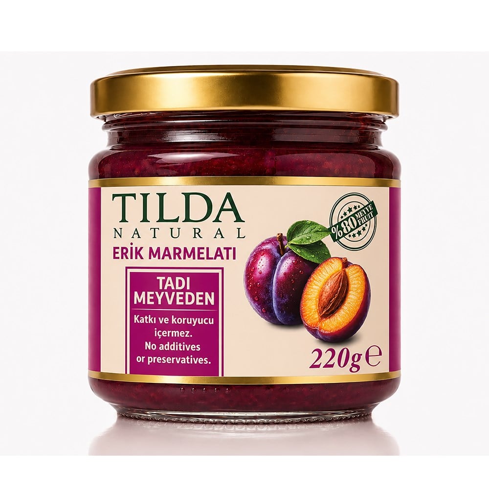 Erik Marmelatı %80 Meyve (220 gr) Tilda