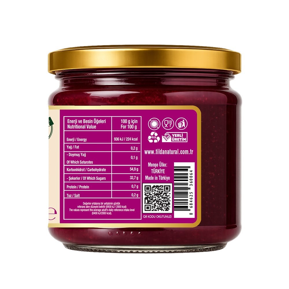 Erik Marmelatı %80 Meyve (220 gr) Tilda