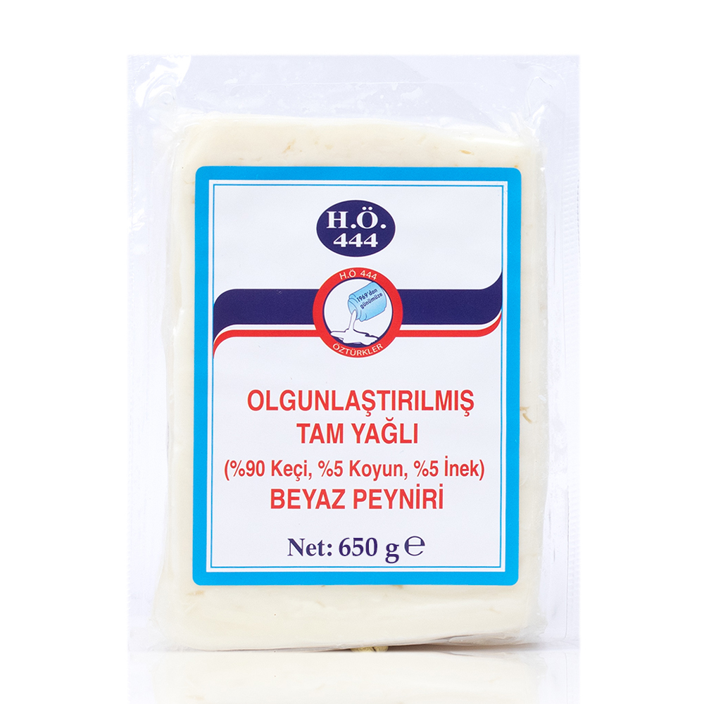 Tam Yağlı Olgunlaştırılmış (%90 Keçi) (650 gr) Beyaz Peyniri H.Ö 444
