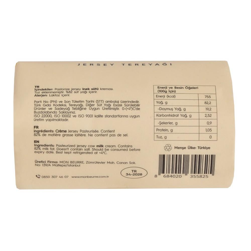 Gurme Jersey Tereyağı (250 gr) Mon Beurre