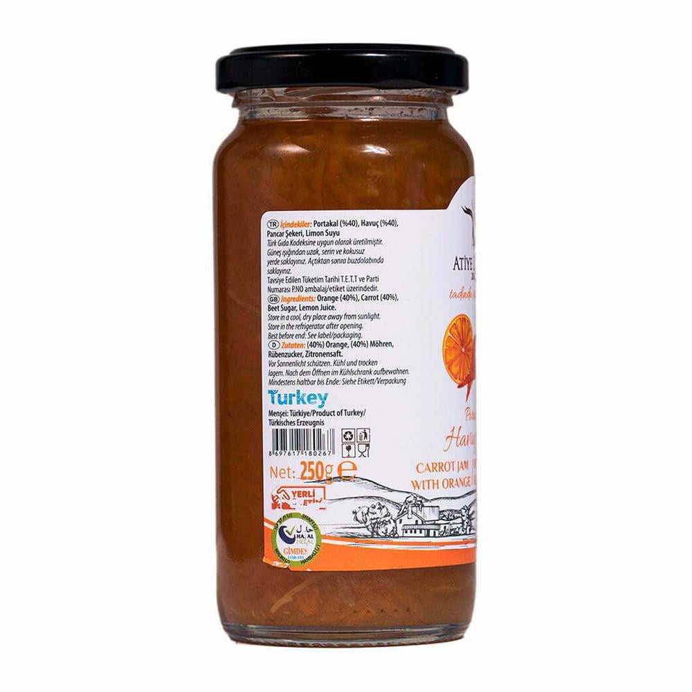 Havuç - Portakal Reçeli (250 gr) Atiye Laçin