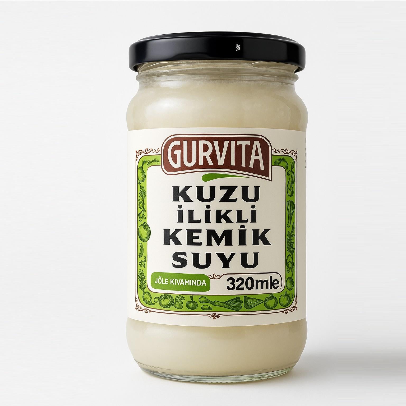 Jöle Kıvamında Kuzu İlikli Kemik Suyu (320 ml) Gurvita