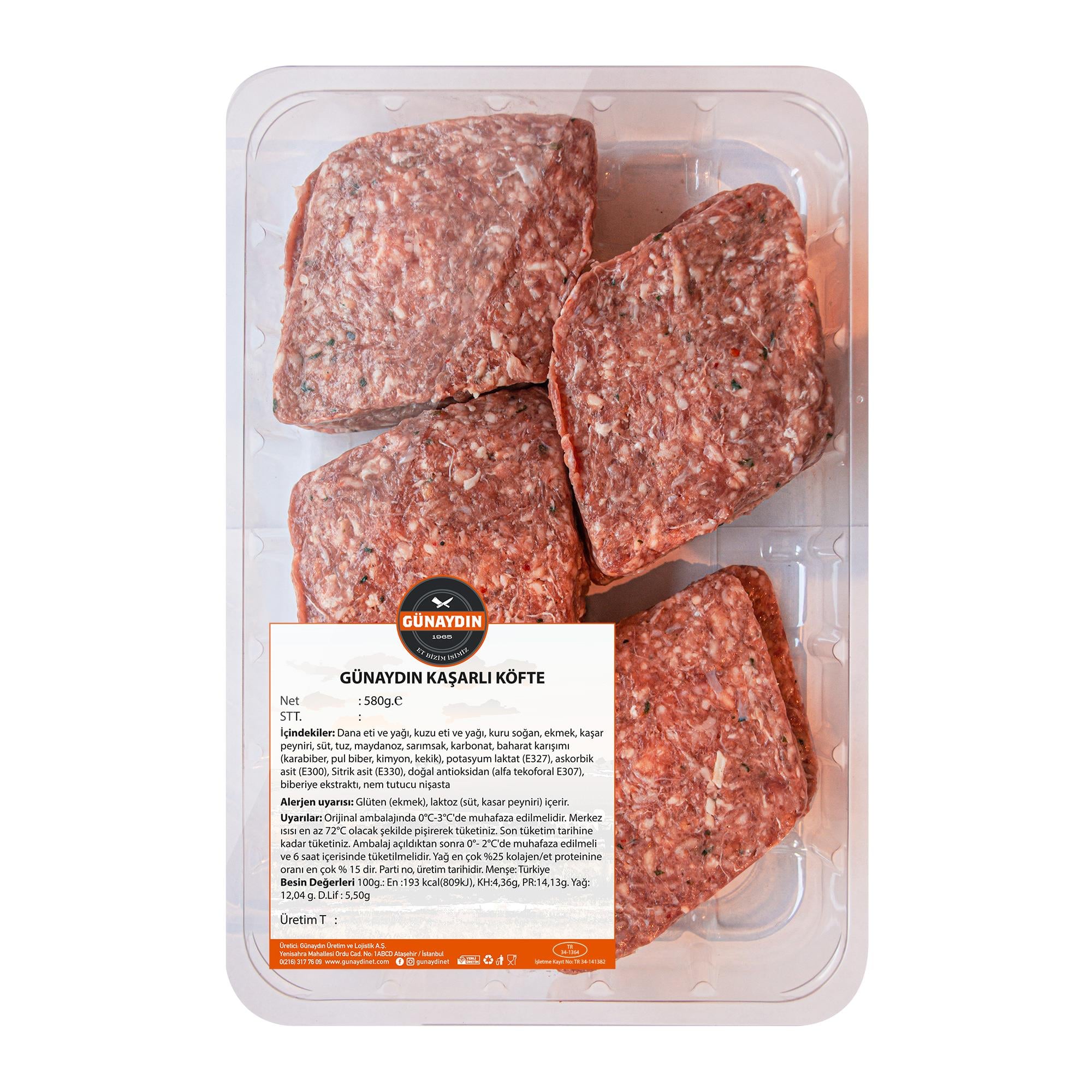 Kaşarlı Köfte (580 gr) Günaydın