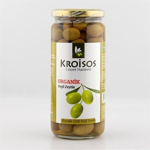 Kroisos Organik Yeşil Çizik Zeytin (300 gr)