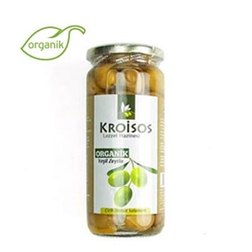 Kroisos Organik Yeşil Çizik Zeytin (300 gr)