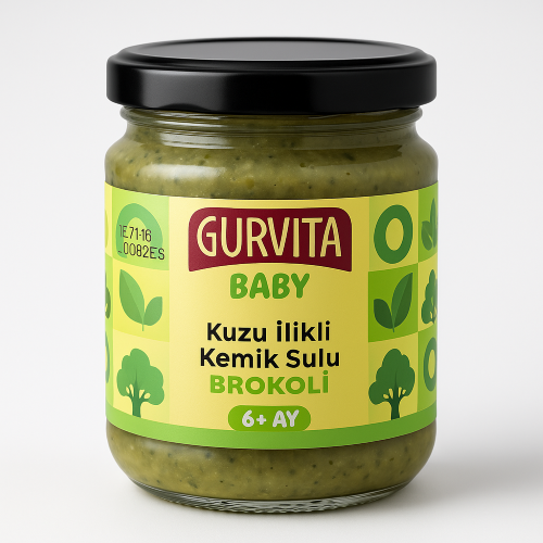 Kuzu İlikli Kemik Sulu Brokoli (165 gr) Gurvita