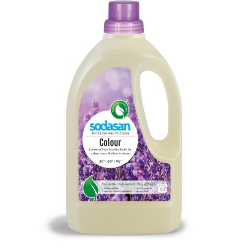 Lavanta Özlü Renkli Sıvı Çamaşır Deterjanı (1,5 Lt) Sodasan