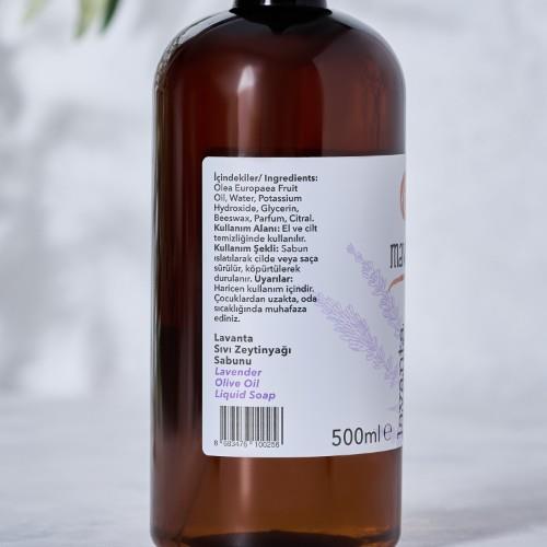 Lavantalı Sıvı Zeytinyağı Sabunu (500 ml) Mavras