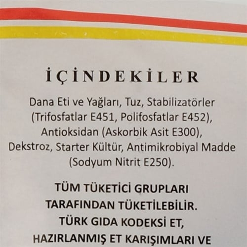 Meşhur Ahmet Kangal Sucuk (350 gr) Ahmet Yanturalı