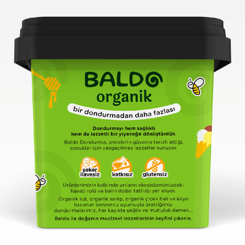 Organik Antep Fıstıklı Dondurma (400 gr) Baldo