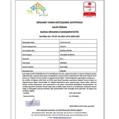 Organik Ayva (kg) Salih Özkan Çiftliği-Bursa