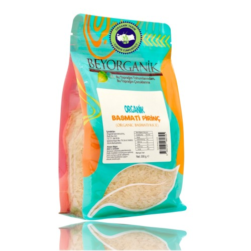 Organik Basmati Pirinç (500 gr) Beyorganik