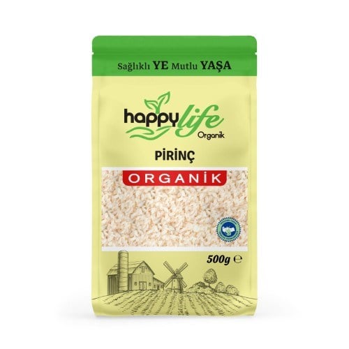 Organik Basmati Pirinç (500 gr) Happy Life