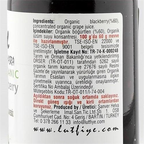 Organik Böğürtlen Reçeli (280 gr) Lutfiye