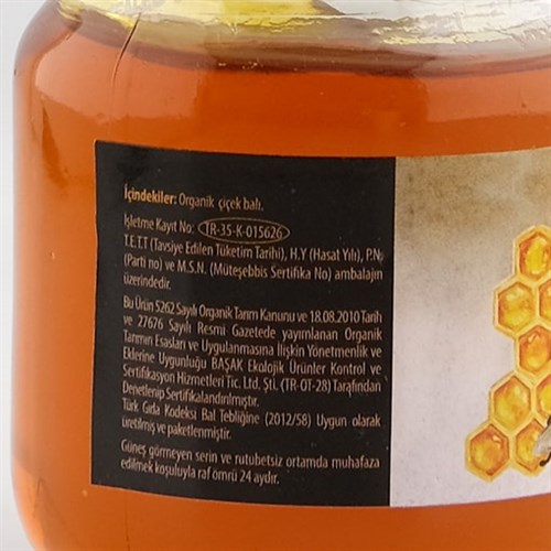 Organik Çiçek Balı (225 gr) Egenin