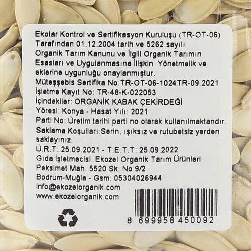 Organik Çiğ Kabak Çekirdeği (250 gr) Ekozel