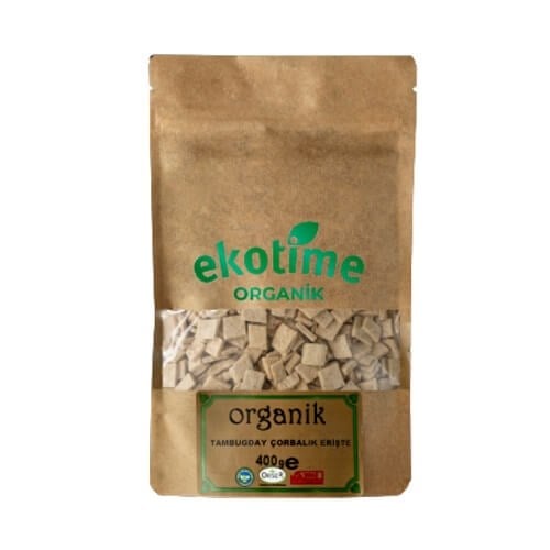 Organik Çorbalık Erişte (400 gr) Ekotime