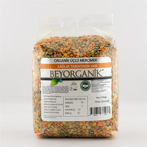 Organik Çorbalık Tahıl Karışımı, Anadolu-Üçlü (1000 gr) Beyorganik(Pestisit ve Aflatoksin Analizli)