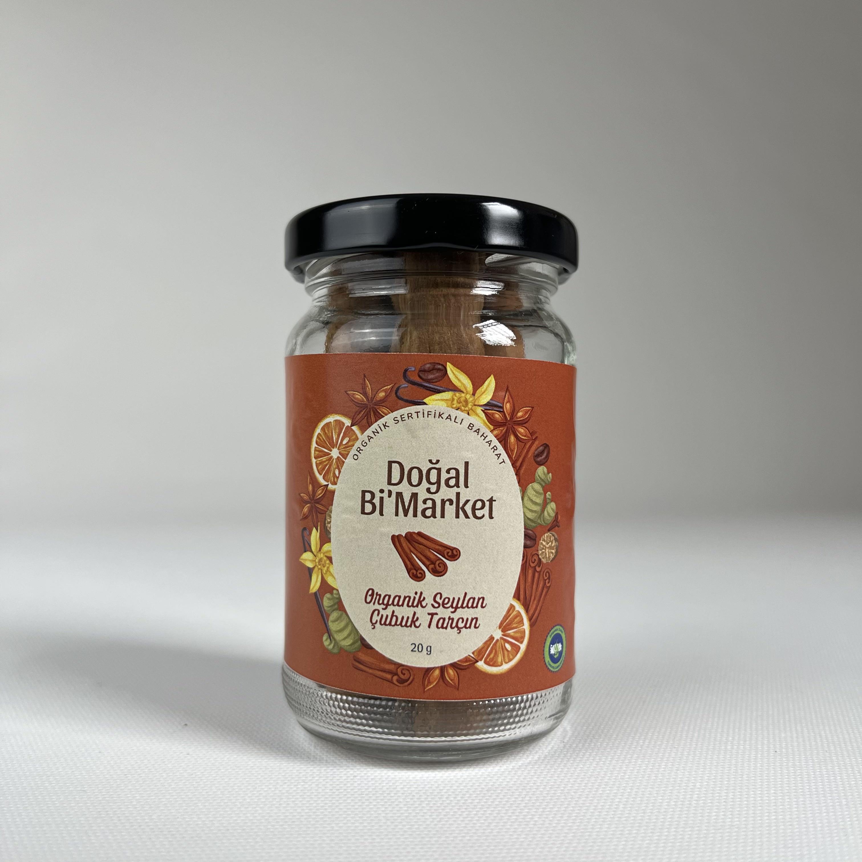 Organik Çubuk Tarçın (20 gr) Doğal BiMarket
