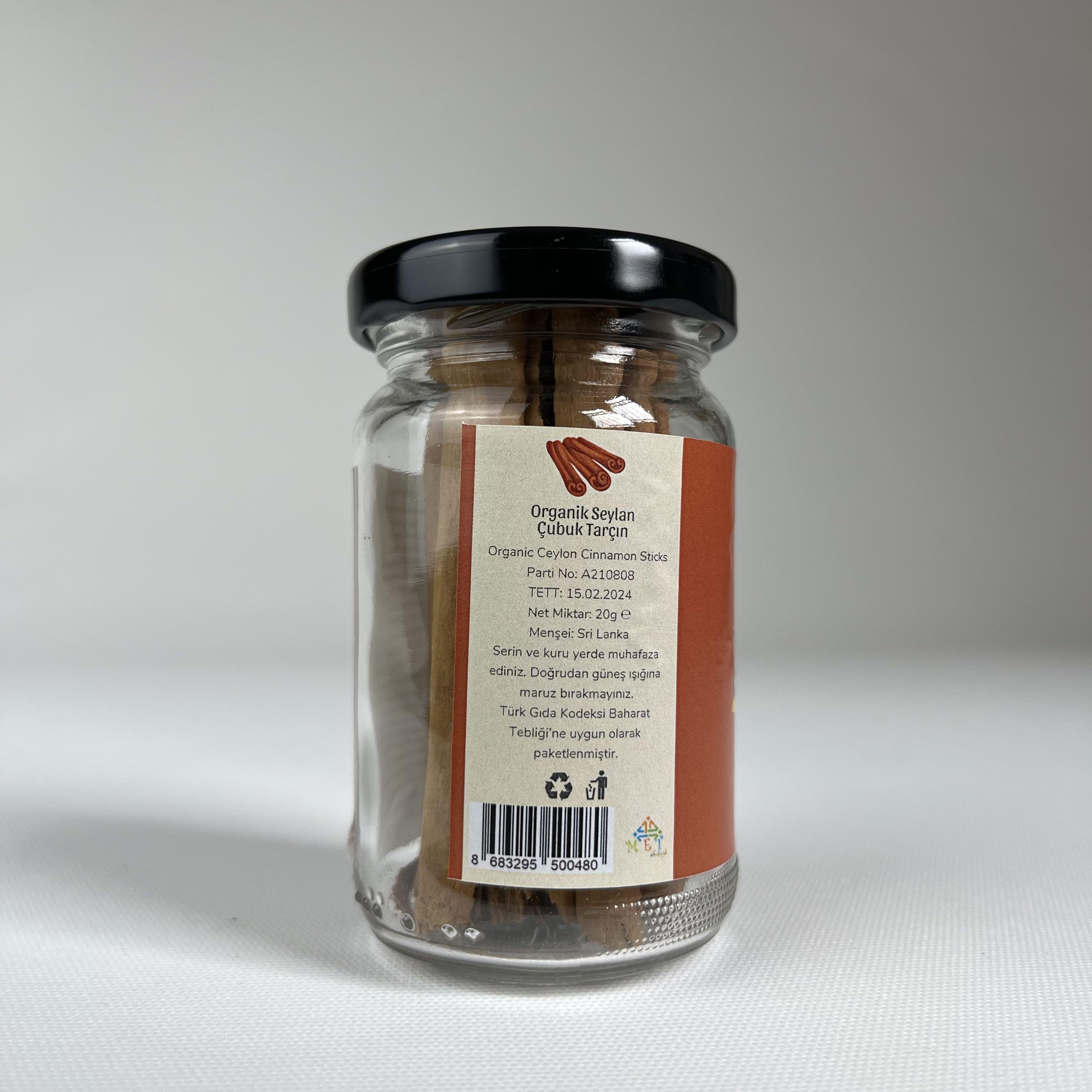 Organik Çubuk Tarçın (20 gr) Doğal BiMarket