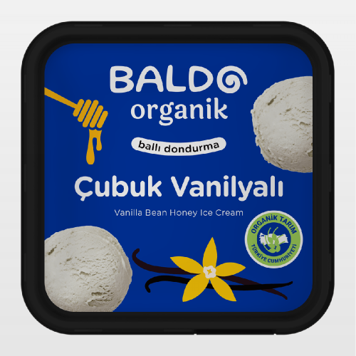 Organik Çubuk Vanilyalı Dondurma (400 gr) Baldo