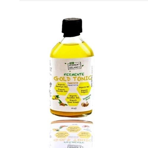 Organik Curcumin Ginger Gold Tonic Sarımsaklı  (220 cc) Beferment