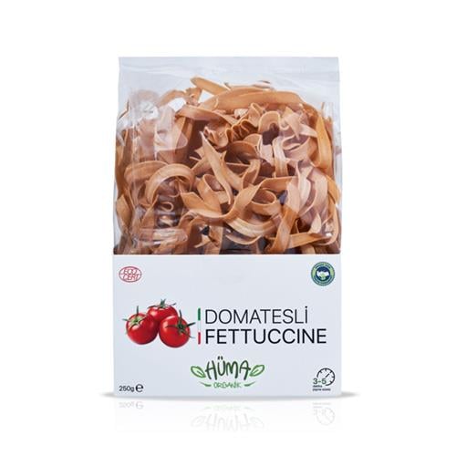 Organik Domatesli Makarna , Fettuccine (250 gr) Hüma Organik