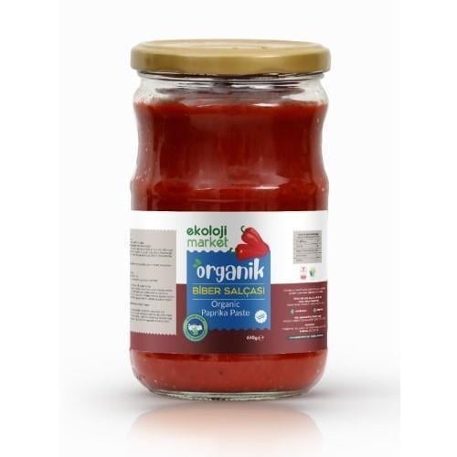Organik Glutensiz Biber Salçası Tuzsuz (610 gr) Ekoloji Market