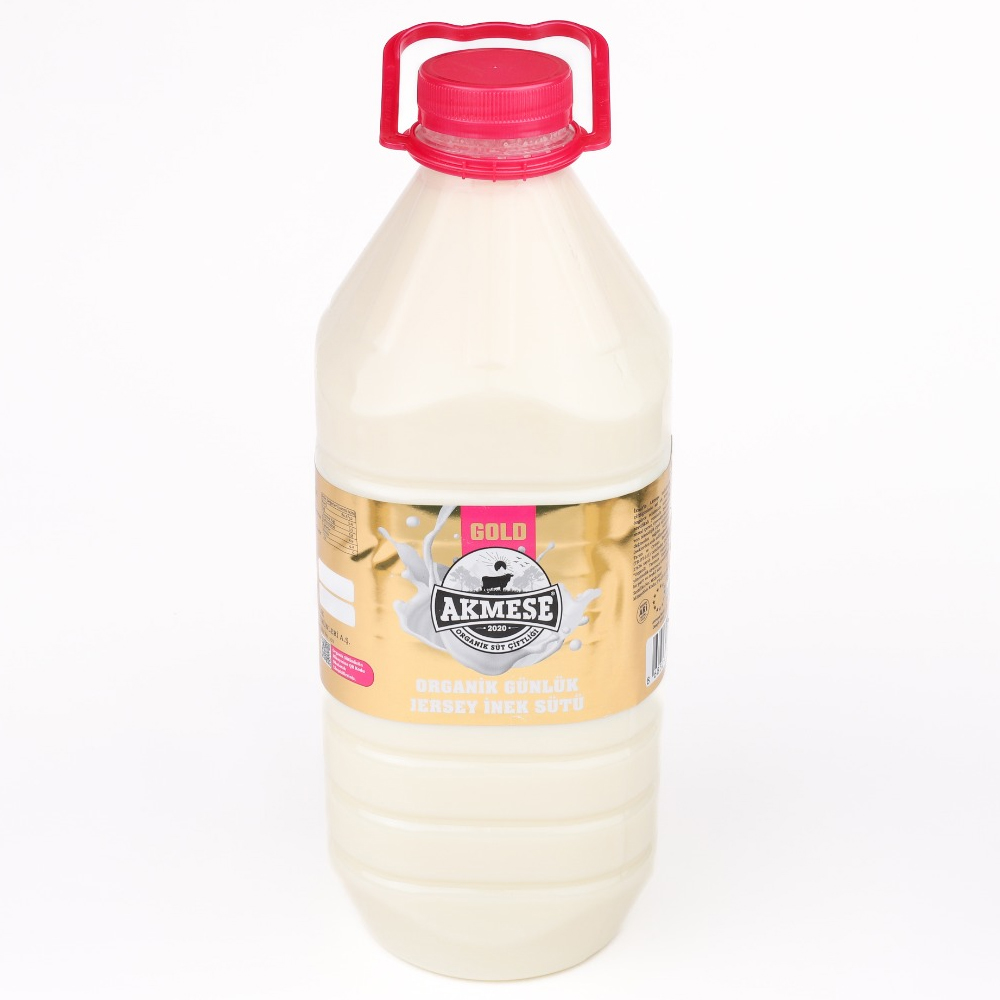 Organik Gold Jersey Çiğ Süt (3 Litre Pet Şişe) Akmeşe