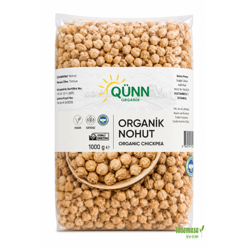 Organik Haşlanmış Nohut Qünn