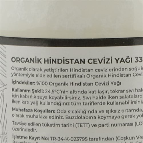 Organik Hindistan Cevizi Yağı, 337ml (TheLifeCo)