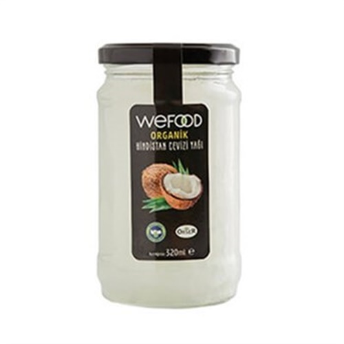 Organik Hindistan Cevizi Yağı- Soğuk Sıkım, weFOOD (300 ml)