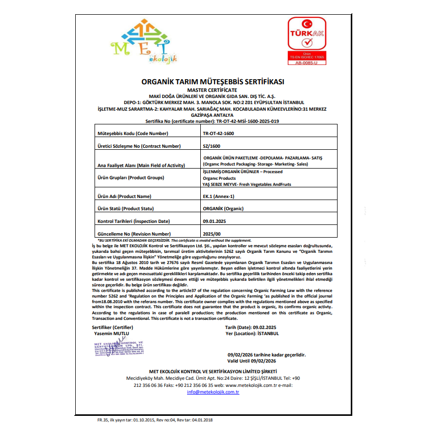 Organik İncir Reçeli (360 gr) Organicasa